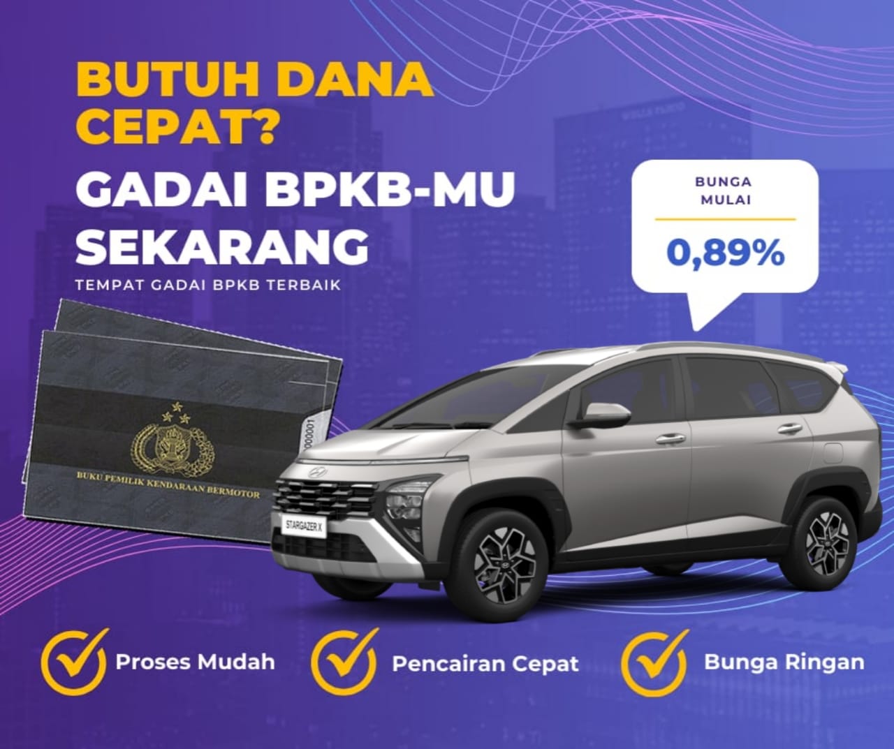 Kredit Jaminan Bpkb Mobil Hyundai Stargazer Dapat Dana Berapa? Seperti Ini Simulasinya